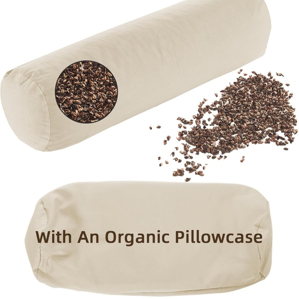 LOFE Organic Buckwheat Pillow / Neck Roll / Bolster